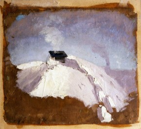 Зима. Крыша дома