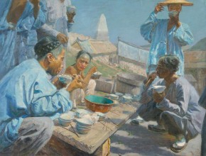 Обед китайских рабочих