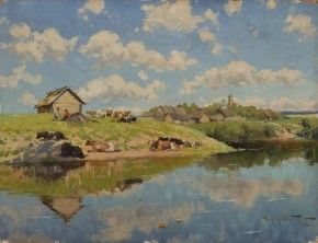 Деревня у реки