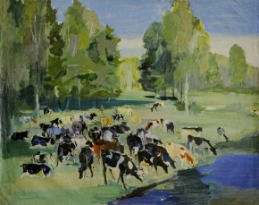 Этюд с коровами. Мариенбург