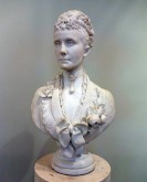 Портрет председателя Императорского общества поощрения художеств великой княгини Евгении Максимилиановны, принцессы Ольденбургской, урожденной Лейхтенбергской (1845-1920-е гг.)