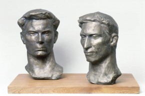 Футболисты (мастера спорта В. И. Панчихин и Л. Д. Бурчалкин)