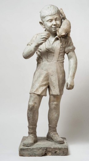 Мальчик с котёнком