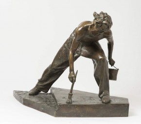 Он пишет слово «Мир»