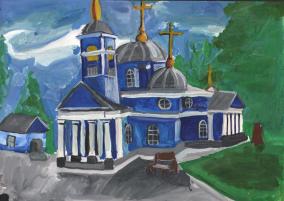 Литвинова Евдокия,13 лет. Церковь веры, Надежды, Любови и матери их Софии в д.Вартемяги. Преподаватель Я.Г.Сигиневич