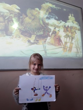 Учащиеся СОШ №7 г. Сыктывкар на занятии в рамках абонемента «Мир сказки». 2019-2020 учебный год.